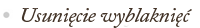 usunięcie wyblaknięć